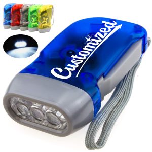 Hand Crank LED Flashlight with Dynamo Power