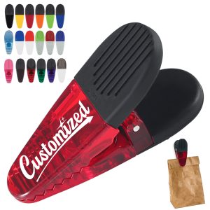 Bamboo Magnetic Clip with Plastic Accent