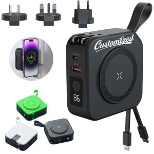 Multi-Function Wireless Charger W/ Wall Plug and Phone Stand