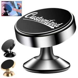 Magnetic Car Phone Mount with Metal Base and Custom Logo