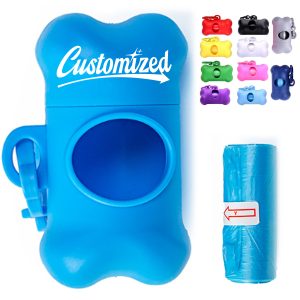 Bone Shaped Dog Waste Bag Dispenser with Clip