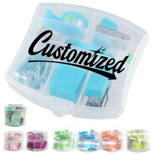 Mini Office Stationery Set W/ Stapler Accessories in Case