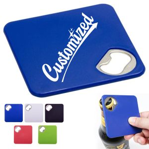 Flat Card Bottle Opener with Stainless Insert