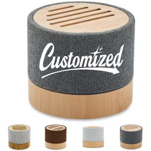 Bamboo Bluetooth Speaker with RPET Fabric Cover