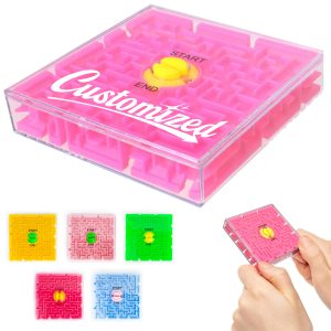 Plastic Maze Puzzle Game Cube with Start End Track