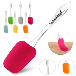 Silicone Spatula with Clear Handle for Kitchen Use