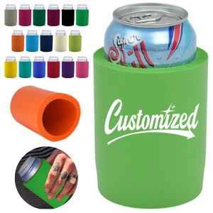 Custom NBR Foam Can Cooler Sleeve in Assorted Colors