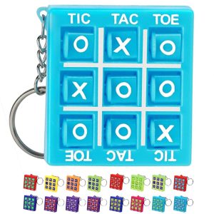 Tic Tac Toe Puzzle Keychain Game with Custom Logo