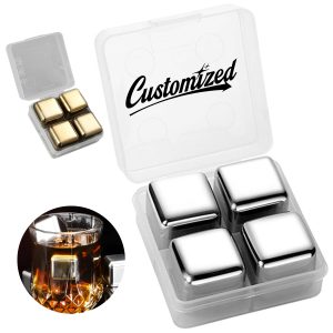 Reusable Stainless Steel Whiskey Stones Set of 4