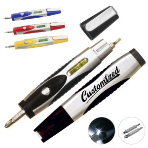 Multi Tool LED Pen with Interchangeable Screwdriver Bits