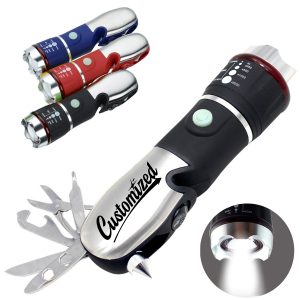 Multifunction Emergency Flashlight Tool with LED Light