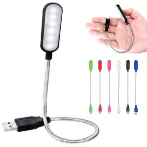 Flexible USB LED Light Lamp with Adjustable Gooseneck