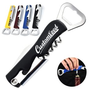3-in-1 Corkscrew Bottle Opener with Foil Cutter