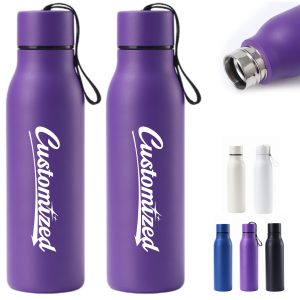 17oz. Slim Vacuum Bottle with Strap Tumblers