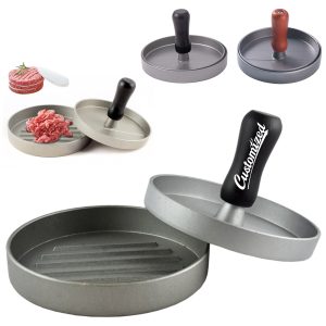 Aluminum Burger Press with Handle and 100 Patty Papers