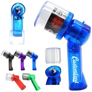 Electric Zinc Alloy Grinder Gift Set with Plastic Crusher