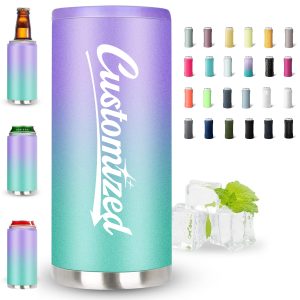 12Oz. Slim Can Cooler Insulated Stainless Steel Holder