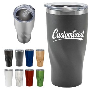 20oz Stainless Steel Twist Design Tumbler