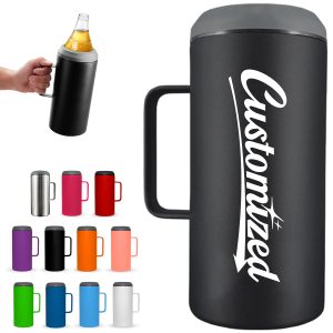 40oz Stainless Steel Beer Can Cooler with Handle