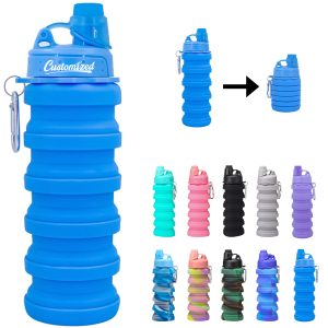 17oz Collapsible Silicone Water Bottle