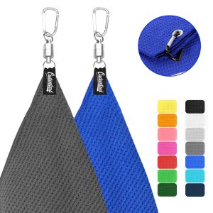 Magnetic Waffle Golf Towel with Clip