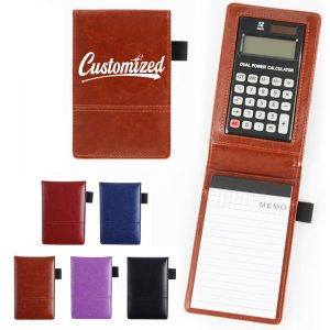PU  Leather  Calculator Notepad