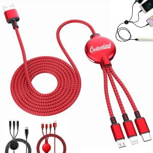 Illuminated Logo 3 in 1 Charging Cable