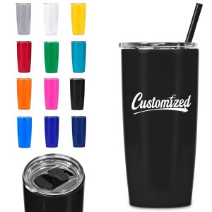 20oz Double Wall Tumbler with Straw