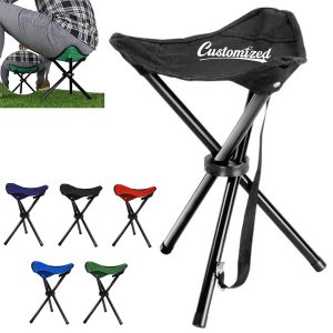 Portable 3 Legged Folding Camp Stool