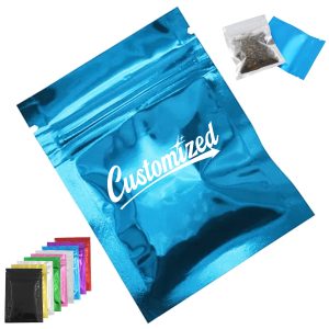 100 pc Flat Bottom Mylar Zip Lock Bags
