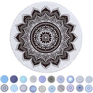 Round Beach Towel with Tassels