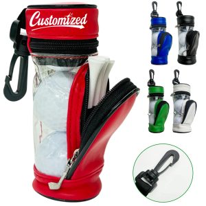 Portable Golf Ball Tee Holder with Clip