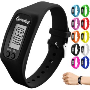 Digital Pedometer Watch with LCD Display