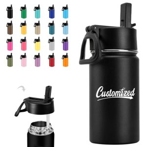 12oz Stainless Steel Insulated Sports Water Bottle