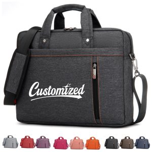 16'' Business Laptop Bag with Shoulder Strap Trolley Strap