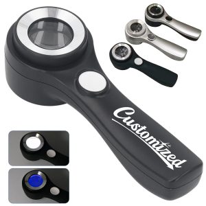 Rechargeable LED Light Handheld Magnifier Magnifying Glass