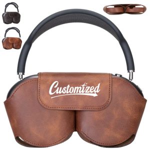 Luxury Leather Airpods Max Over-Ear Headphone Cover Case Bag