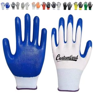 Construction Nitrile Coated Labor Protection Work Gloves