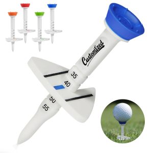 Adjustable Height Golf Tees with Marker Practice