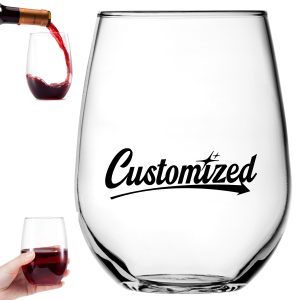 16oz. Unbreakable Reusable Plastic Egg Stemless Wine Glasses