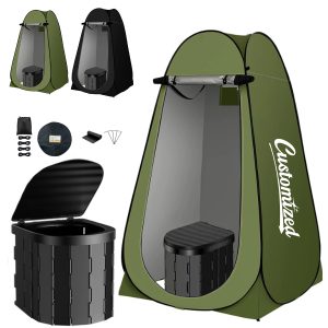 4ft Privacy Shelter Tent with Camping Toilet Set & Backpack