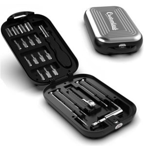 Compact 22-in-1 Precision Screwdriver Bit Tool Set Case