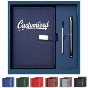 Premium A5 Business Notebook & Pen Gift Set with Gift Bag