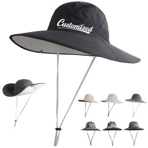 Outdoor Sun Protection Boonie Hat with Adjustable Chin Cord