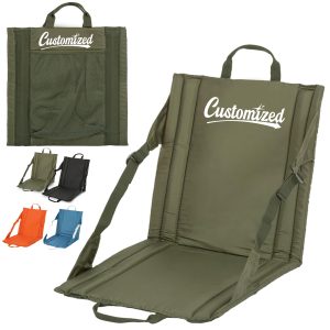 Portable Folding Outdoor Stadium Seat with Adjustable Strap