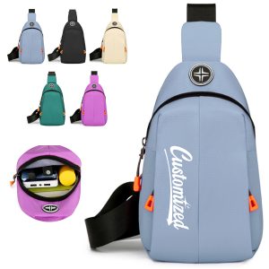 Travel Outdoor Crossbody Sling Bag w/ Headphone Jack