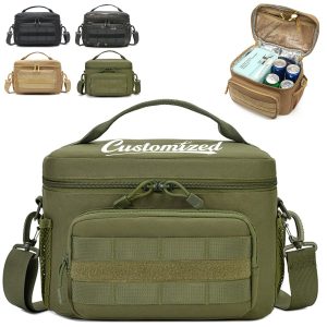 Tactical MOLLE Camouflage Insulated Lunch Cooler Bag