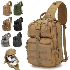Military Tactical Outdoor MOLLE Sling Backpack Crossbody Bag