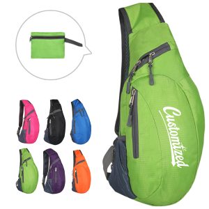 Customizable foldable Crossbody Sling Bag for Travel Outdoor