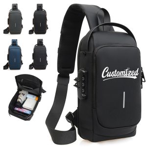 Waterproof Anti-Theft Crossbody Sling Bag w/ Integrated Lock